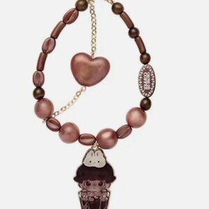 POP MART DIMOO Crush on Coffee -Phone Charm Slightly Bitter Black Coffee Brown